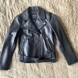 Madewell The Ultimate Leather Motorcycle Jacket - NWOT - Black - Small